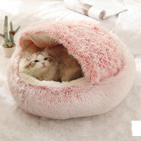 Comfort for Your Furry Friends: The Ultimate Pet 2 In 1 Plush Winter Bed House