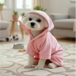 Pamper Your Pet with Our Soft Thick Coral Fleece Bathrobe